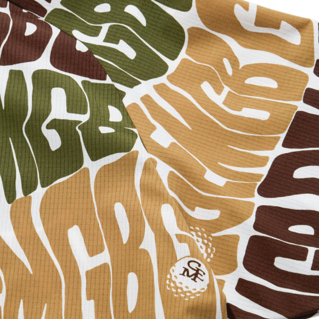【GREEN EDGE MONKEYS】Original print mock neck モックネック Tシャツ BEIGE (ZZGEM-60353010)