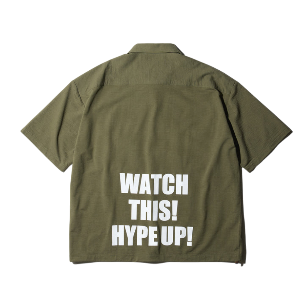 【GREEN EDGE MONKEYS】Knit soccer Shirt シャツ M L XL KHAKI (ZZGEM-60358001)