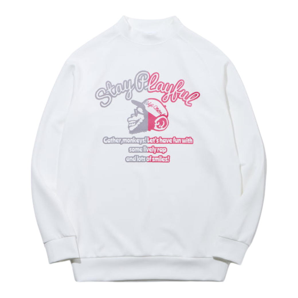 【GREEN EDGE MONKEYS】Jersey mock neck モックネック WHITE (ZZGEM-60363003)