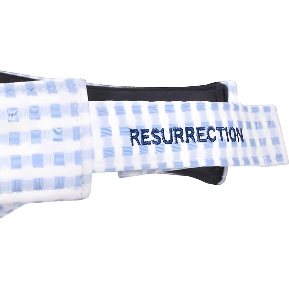 【Resurrection】 ワイドブリムサンバイザー(シュシュ付き) SAX (ZZRES-BF12SV04)