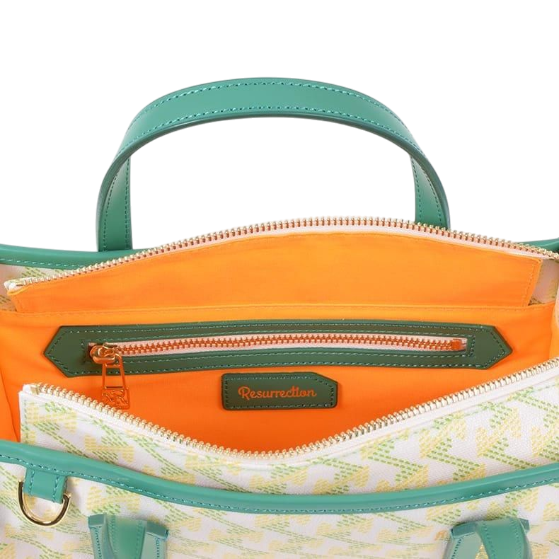 【Resurrection】LANIUS SQUARE MINI NO.3 ラニウス スクエア ミニ カートバッグ CITRUS WHITE (ZZRES-RRCTB00103)
