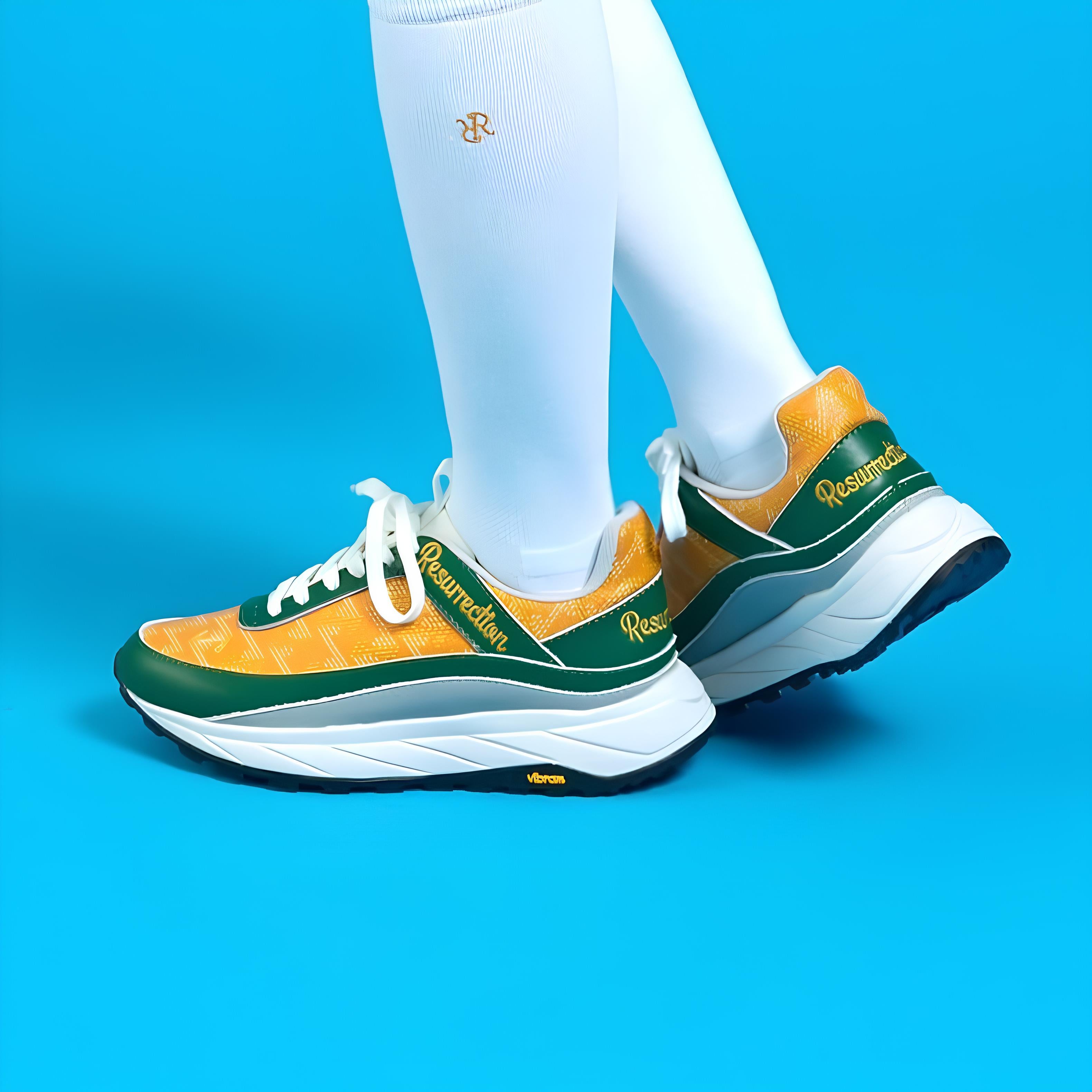 【Resurrection】Thrush スラッシュ ゴルフシューズ YELLOW×GREEN (ZZRES-RRSHS00102)