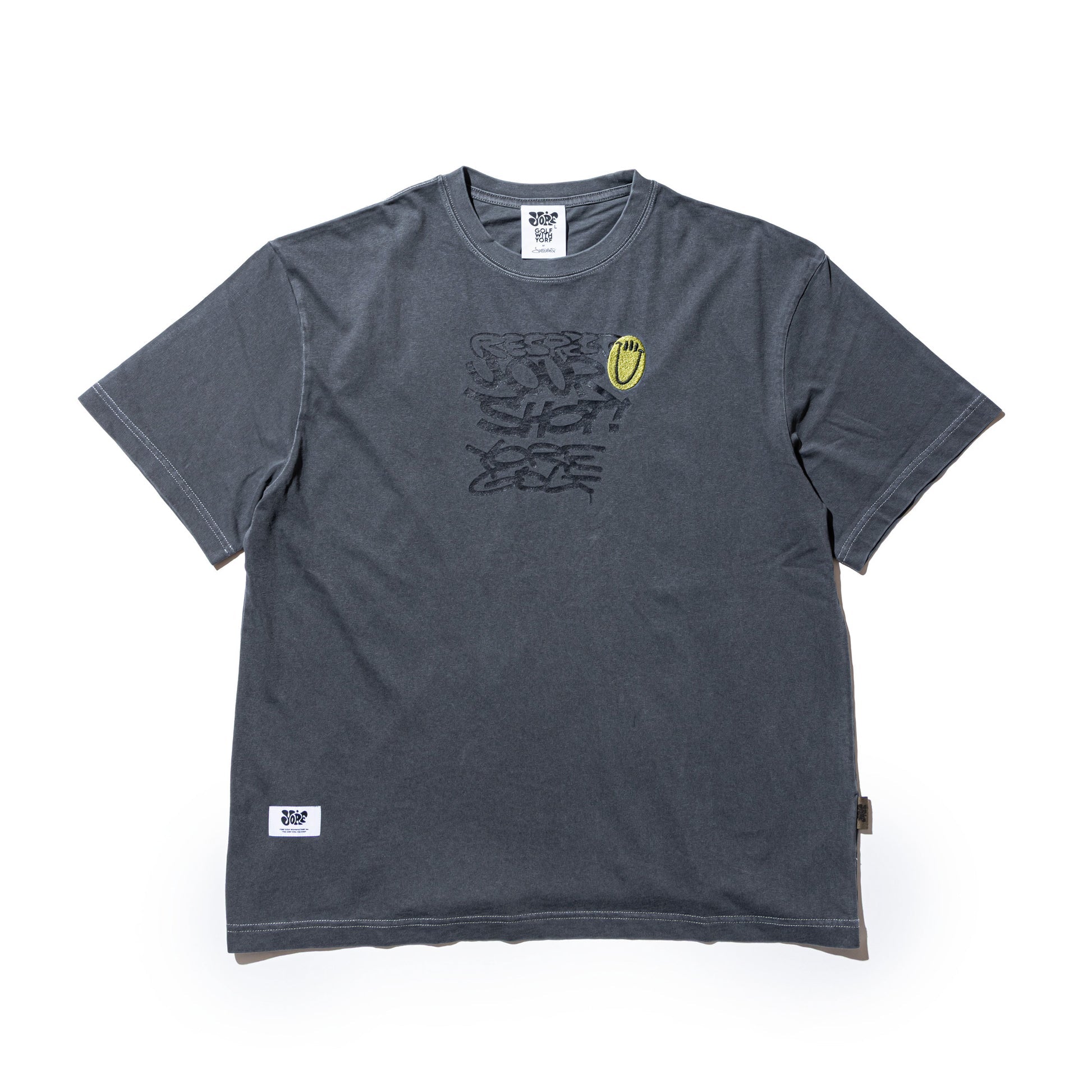 【YORF】ヴィンテージライク Tシャツ BLACK(ZZYRF-1086110303)