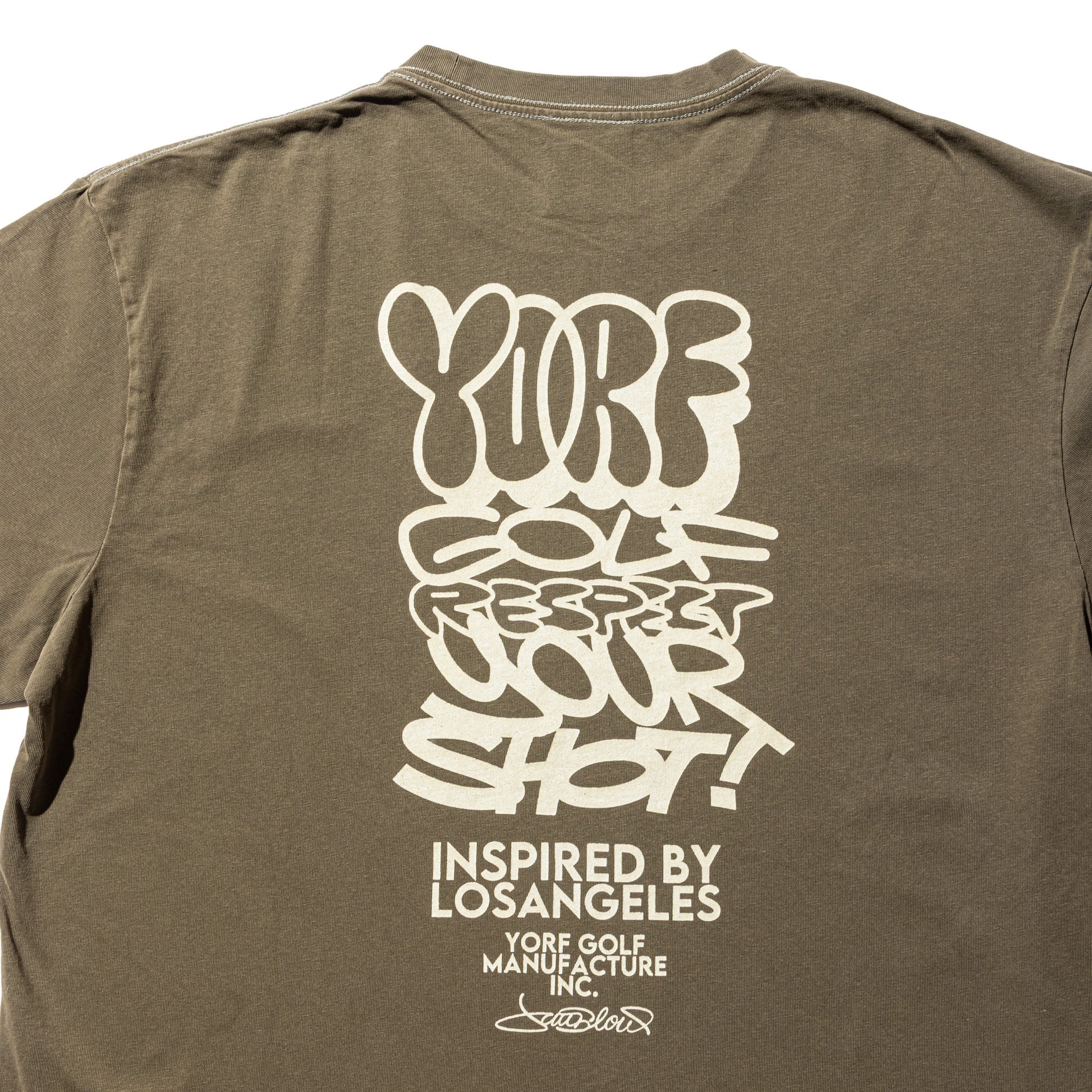 【YORF】ヴィンテージライク Tシャツ KHAKI(ZZYRF-1086110303)
