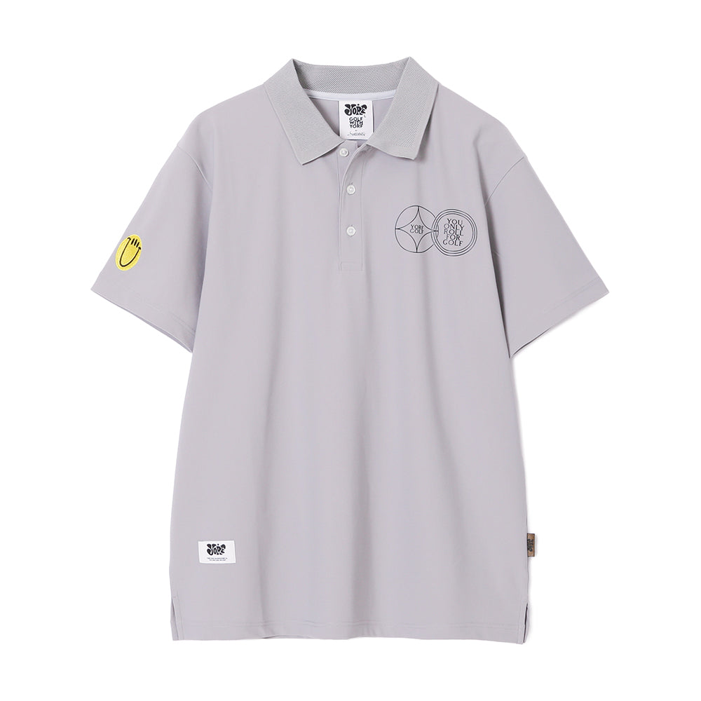 【YORF】YGCカノコ ポロシャツ GRAY(ZZYRF-1086120301)