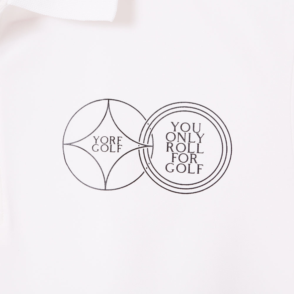【YORF】YGCカノコ ポロシャツ WHITE(ZZYRF-1086120301)