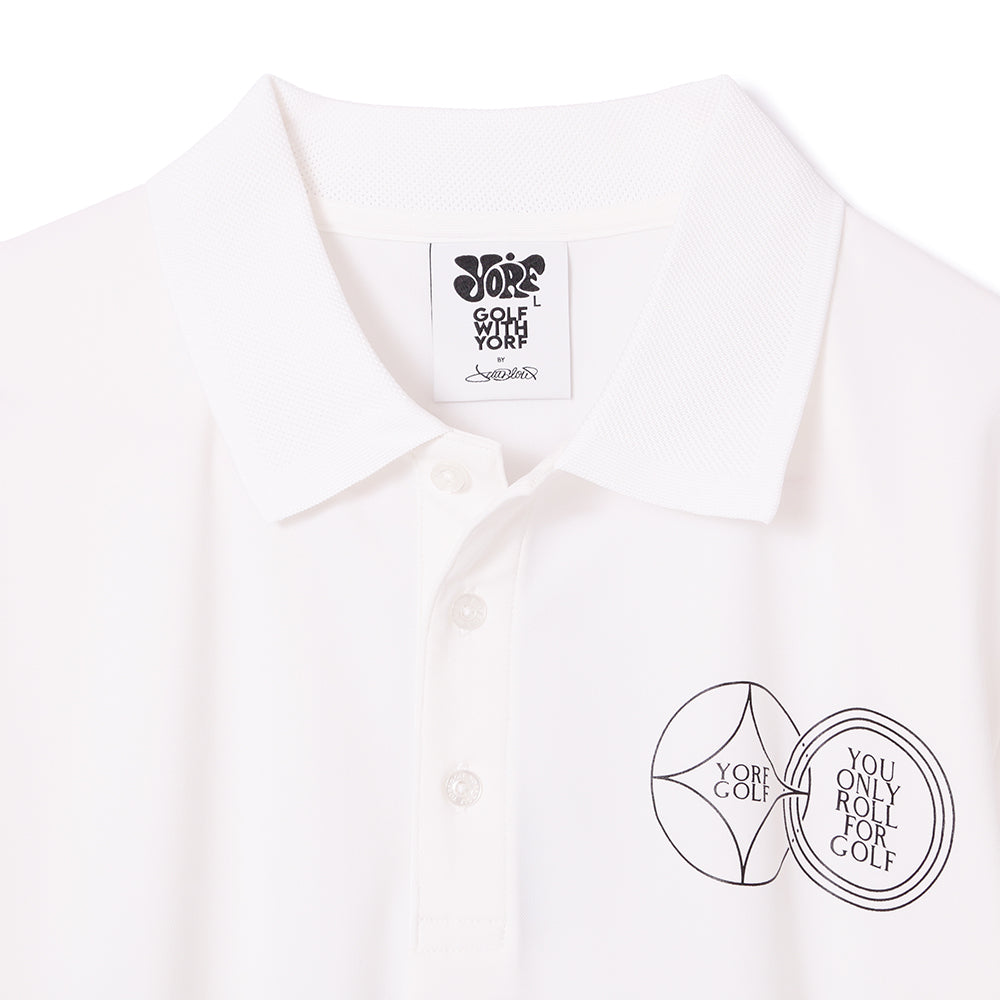 【YORF】YGCカノコ ポロシャツ WHITE(ZZYRF-1086120301)