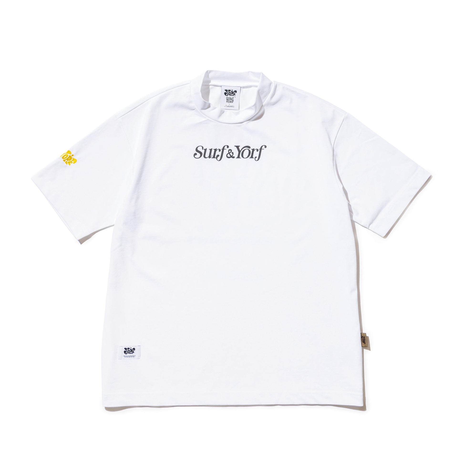【YORF】SURF & YORF ロゴグラフィック モックネック BLACK(ZZYRF-1086130302)