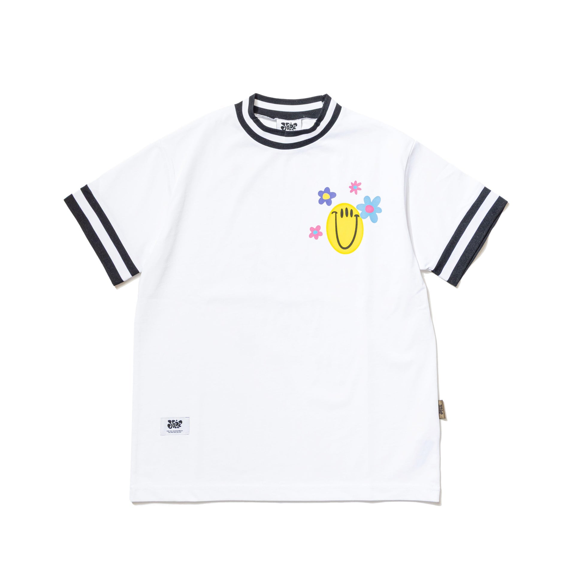 【YORF】スマイルフラワーモックネック WOMAN WHITE(ZZYRF-1086130306)