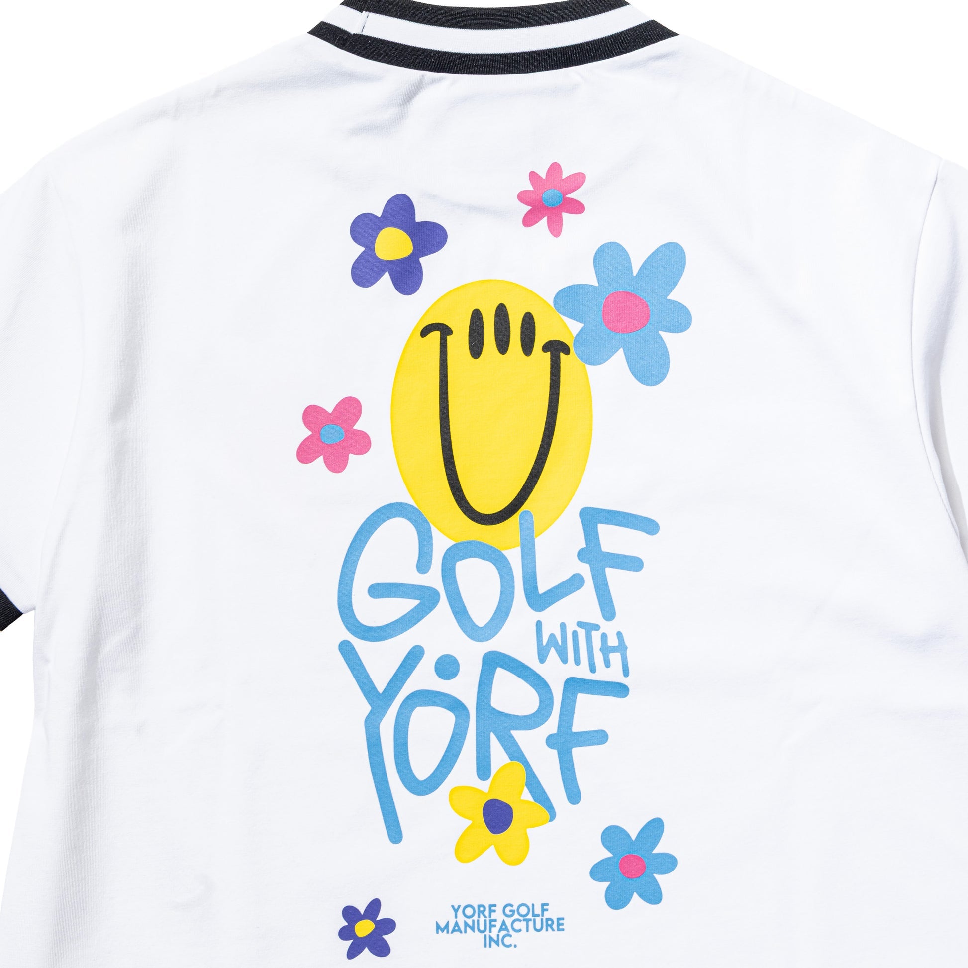 【YORF】スマイルフラワーモックネック WOMAN WHITE(ZZYRF-1086130306)