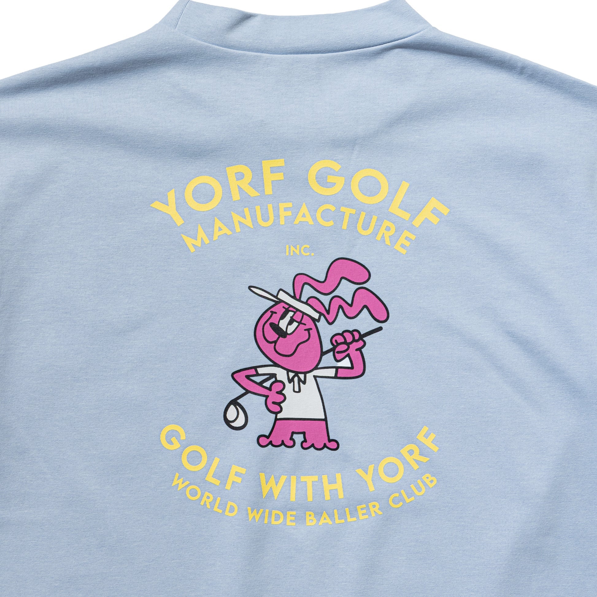 【YORF】グラフィックモックネック WOMAN BLUE(ZZYRF-1086130307)