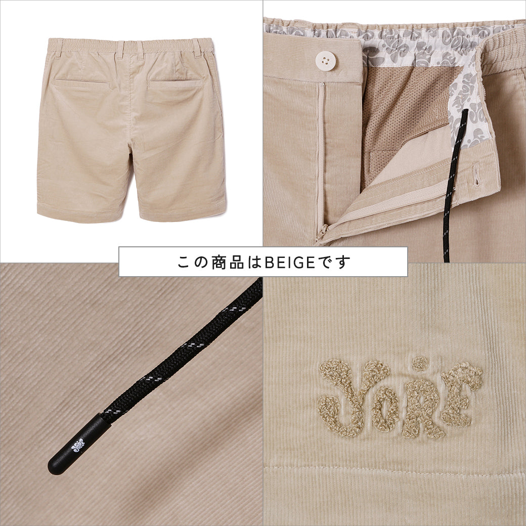 【YORF】コーデュロイワンウォッシュパンツ CHARCOAL(ZZYRF-1086160301)