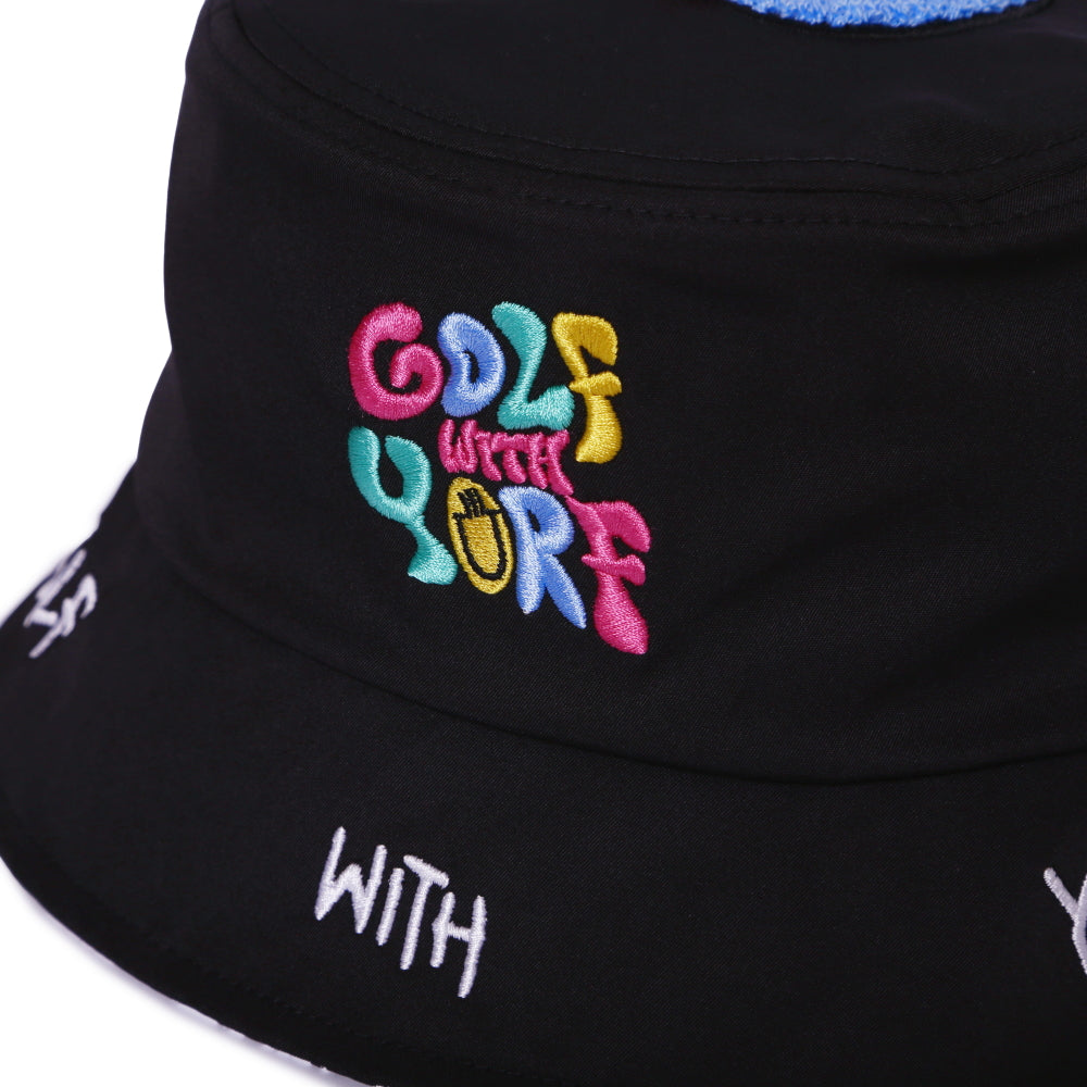 【YORF】ブークレーロゴ バケットハット BLACK (ZZYRF-1086194309)
