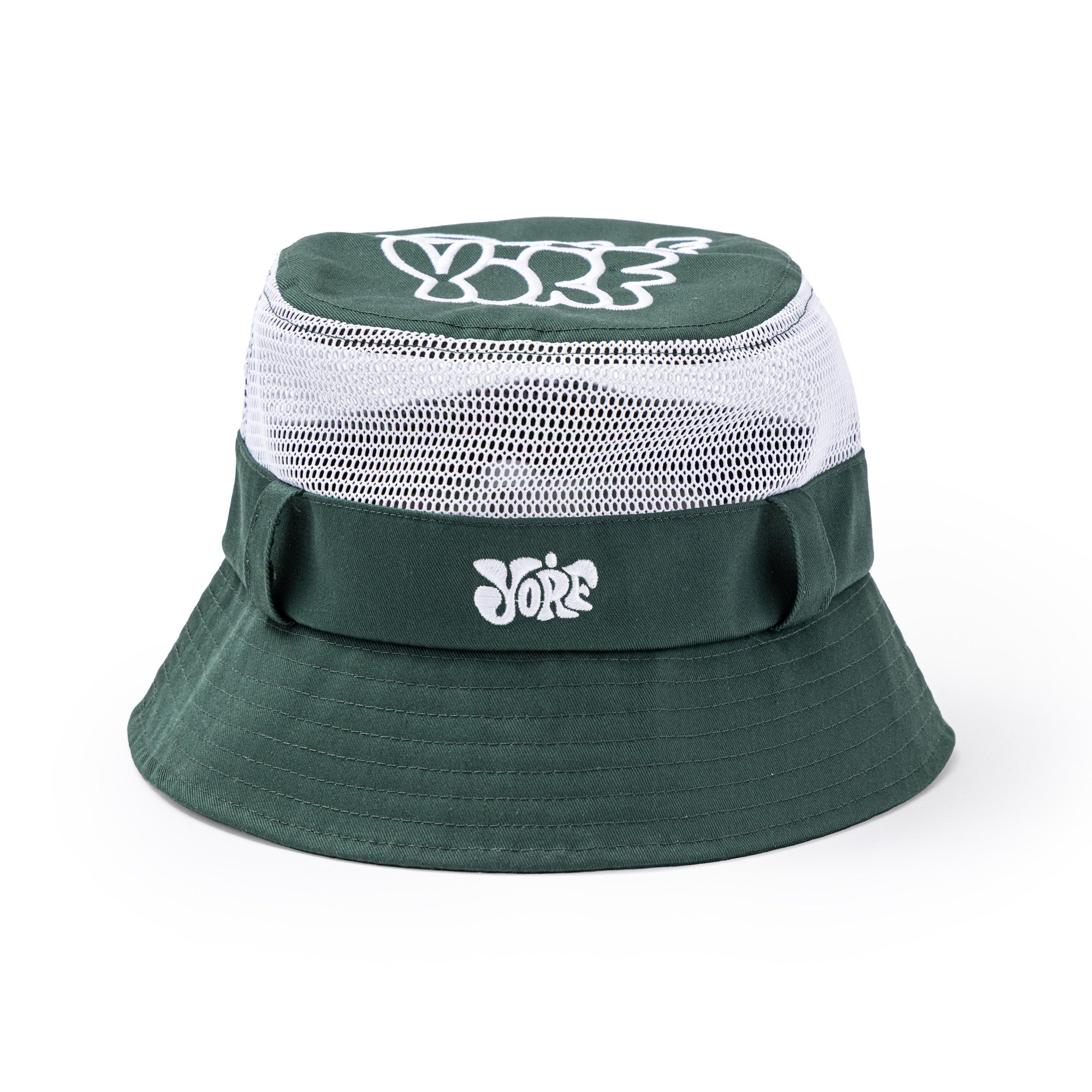 【YORF】メッシュバケットハット BLACK KHAKI WHITE (ZZYRF-1086194311)