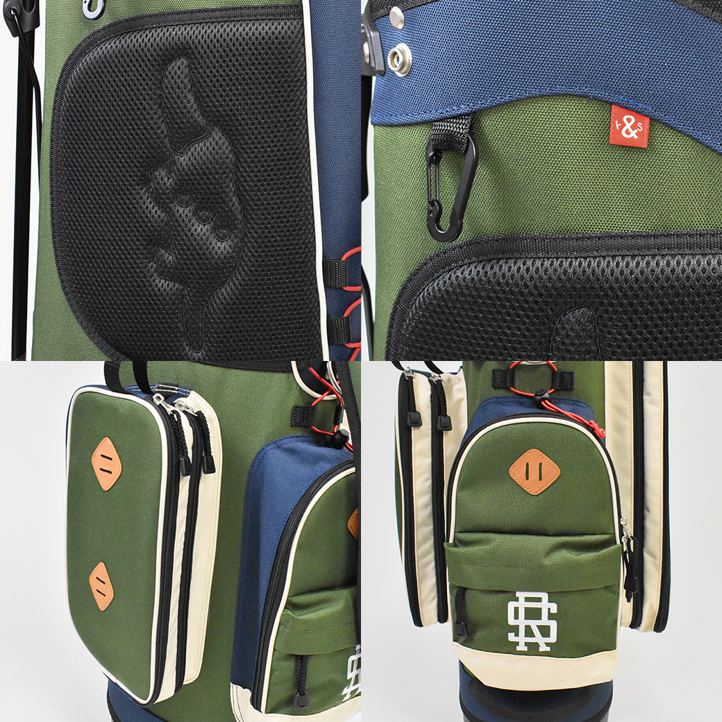【rough&swell】MOUNTAIN CADDY キャディバッグ OLIVE (ROU-RSA26014)