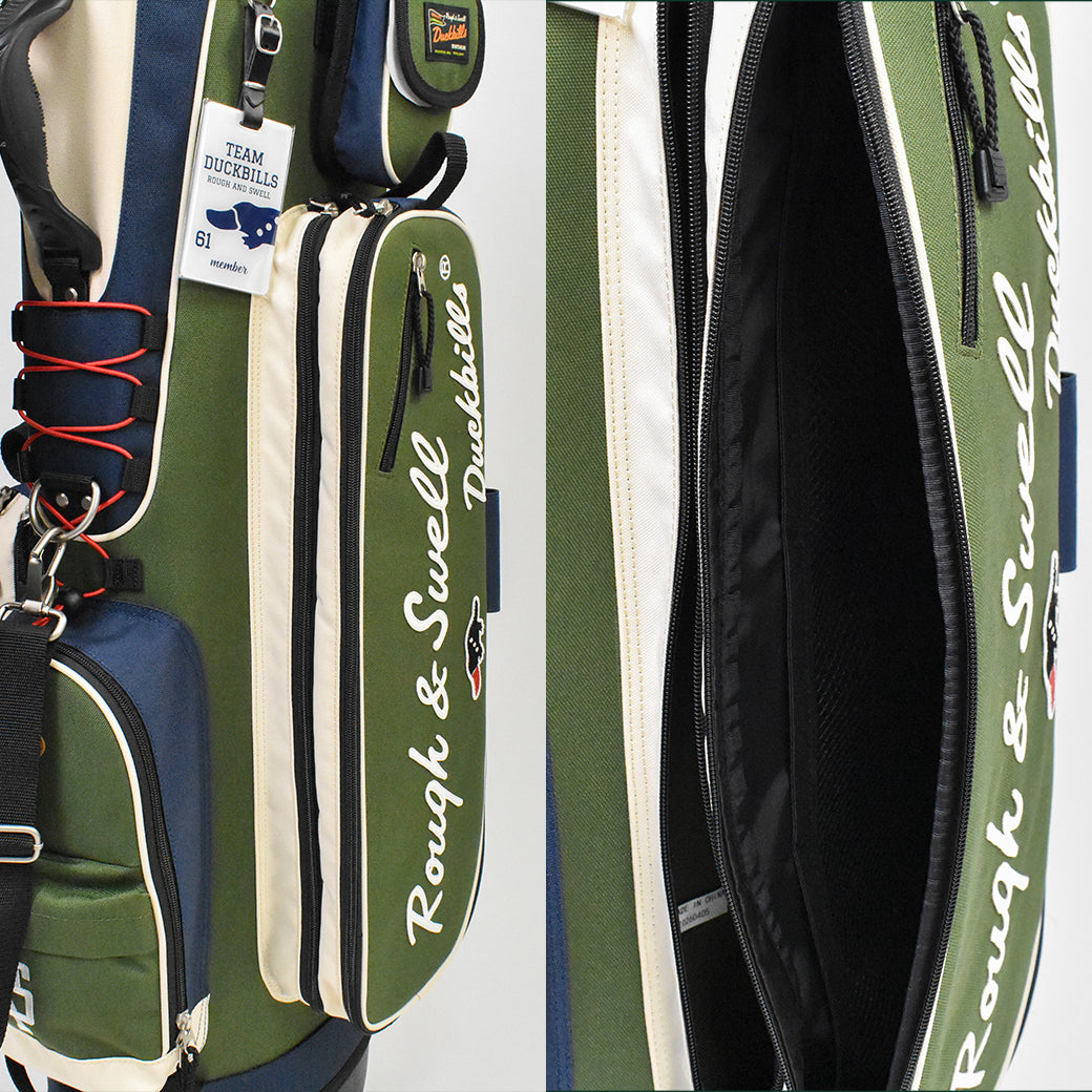 【rough&swell】MOUNTAIN CADDY キャディバッグ OLIVE (ROU-RSA26014)