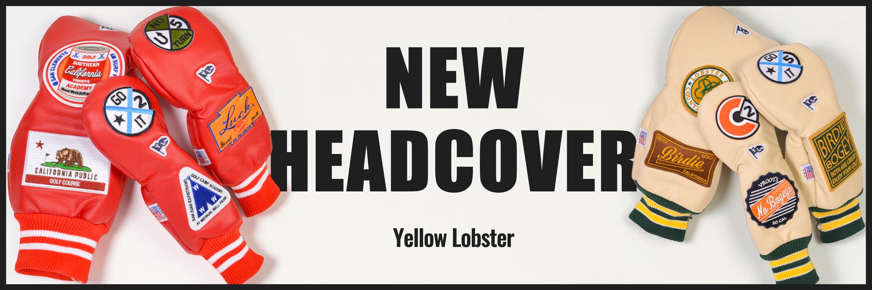 yellow lobster】シューズバッグ ホワイト × ブルー (YEL-ASBM001)