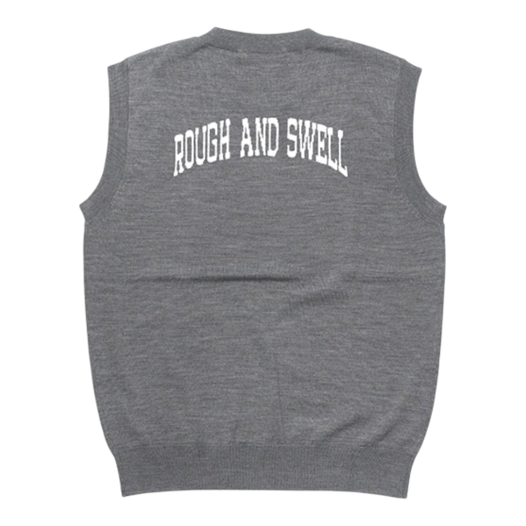 【rough&swell】RED BUS VEST GRAY（ROU-RSM25281）