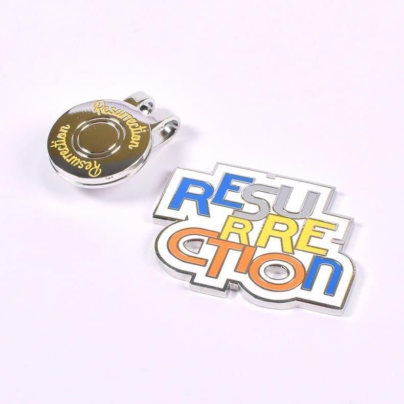 【Resurrection】クリップマーカー (カラフルロゴ) WHITE