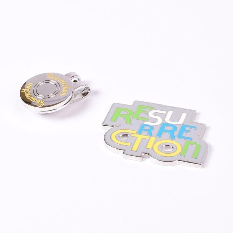 【Resurrection】クリップマーカー (カラフルロゴ) SILVER