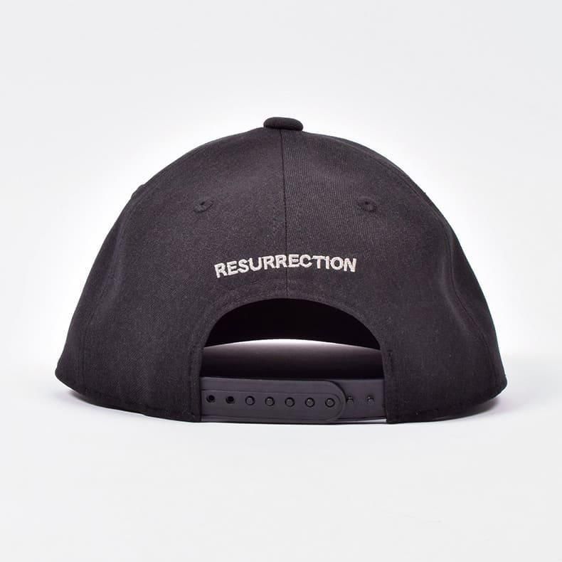 【Resurrection】バーズタイルブリムキャップ ラナテック (フラット) BLACK/O.WH（ZZRES-BF34CAP07）
