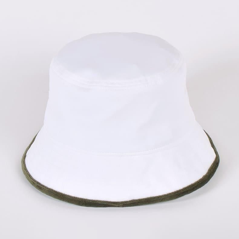 【Resurrection】ベロアブリムバケットハット WHITE（ZZRES-BF34HAT01）