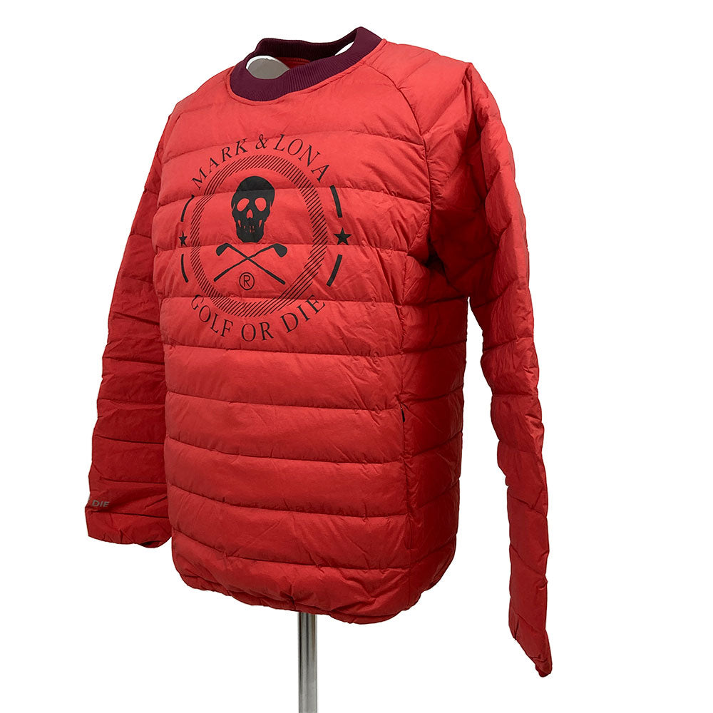 【MARK＆LONA】MEN'S ダウンジャケット Mサイズ［RED］（MLM-1C-AC06）