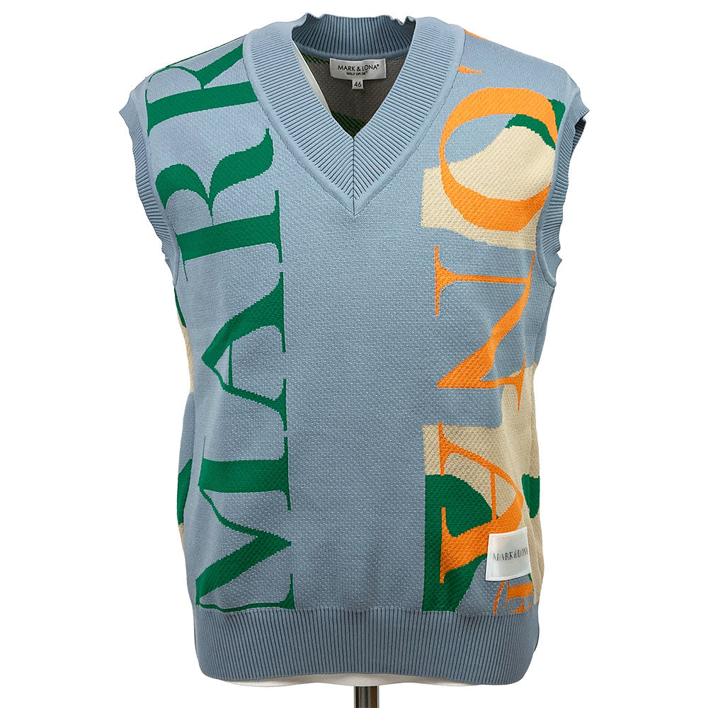 【MARK＆LONA】MEN'S Chromakey Baggy Vest Mサイズ　グレー（MLM-1C-AD02）