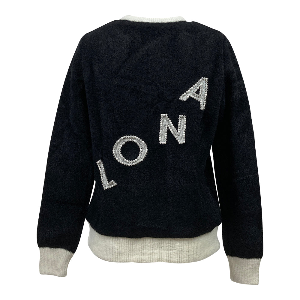 【MARK＆LONA】WOMEN'S KNITS/VESTS (Orthor Supreme Knit Top ブラック  S・Mサイズ（MLW-2D-AB03）