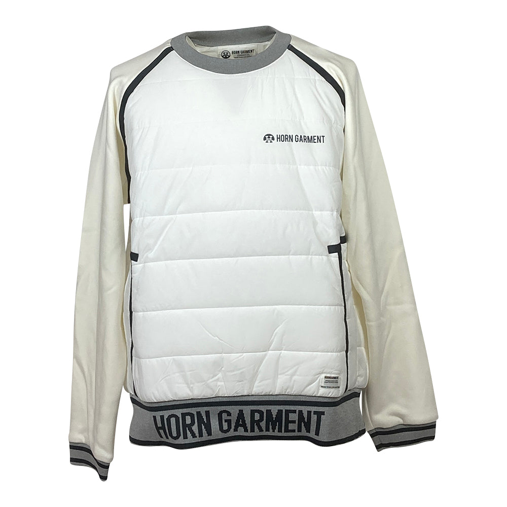 [HORN GARMENT] MEN'S STRIKE MOCK NECK TEE [WHITE] (HCM-2A-AA02-WH)