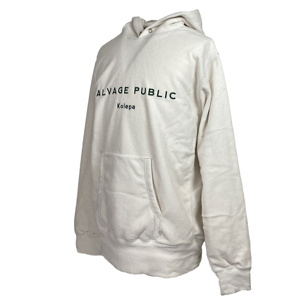 【SALVAGE PUBLIC】サルベージパブリック パブリック パーカー SALVAGE PUBLIC Pullover Hoodie(Hawaiian sportswear) オフホワイト  M・Lサイズ（SVKA2010）