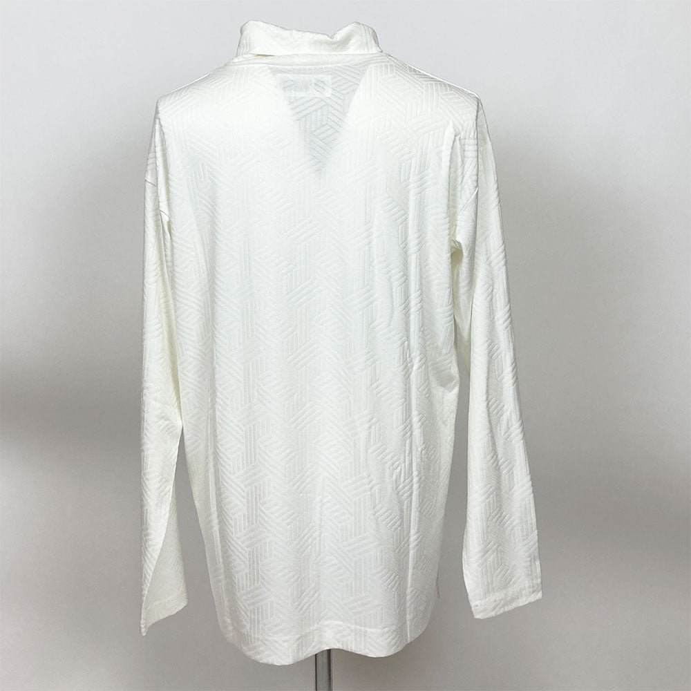 【HORN GARMENT】MEN'S Dialogue Jaquard タートルトップ［OFF.WHITE］XLサイズ（HCM-2C-AA05）