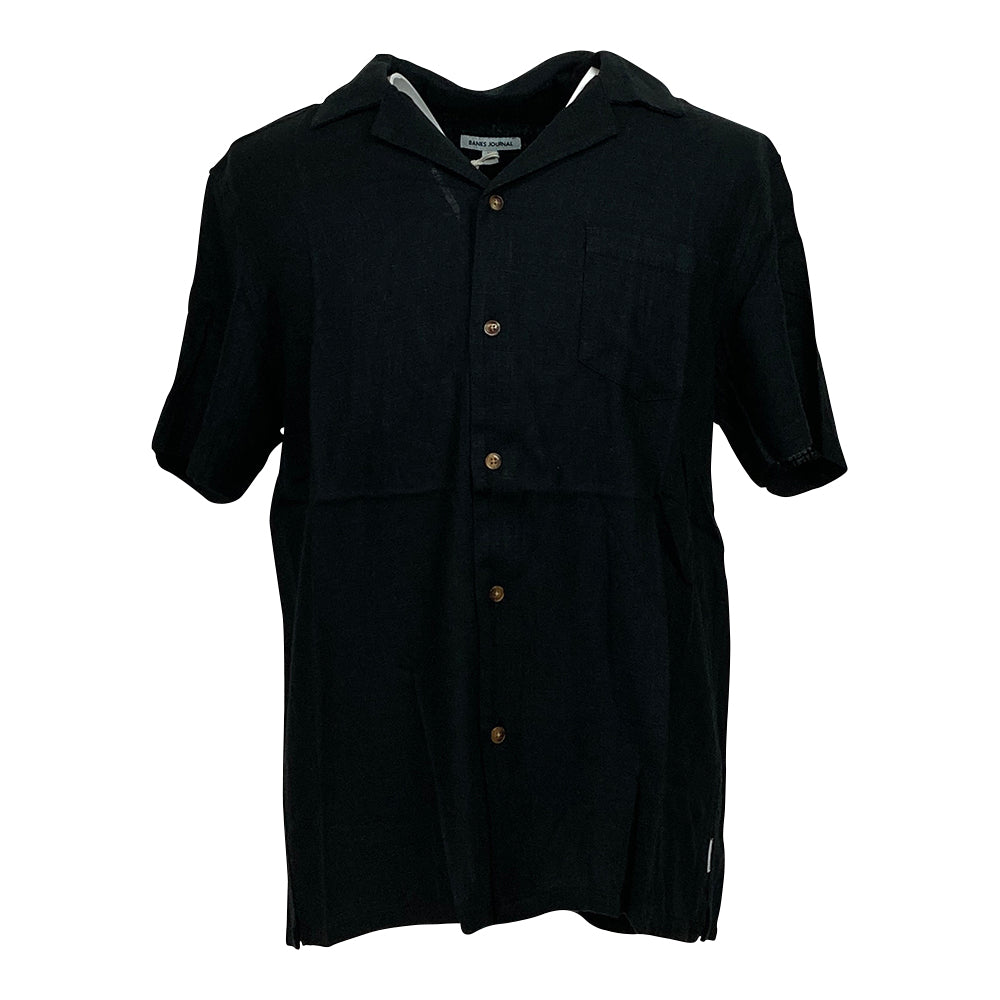 【BANKS JOURNAL】MEN'S SS SHIRT BLACK    M・L・XLサイズ(ASS0172-224)