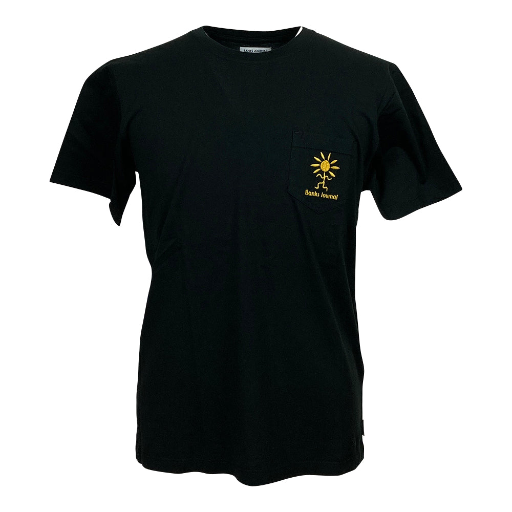 【BANKS JOURNAL】MEN'S SUNTREAD TEE BLACK  XS・Sサイズ (ATS0778)