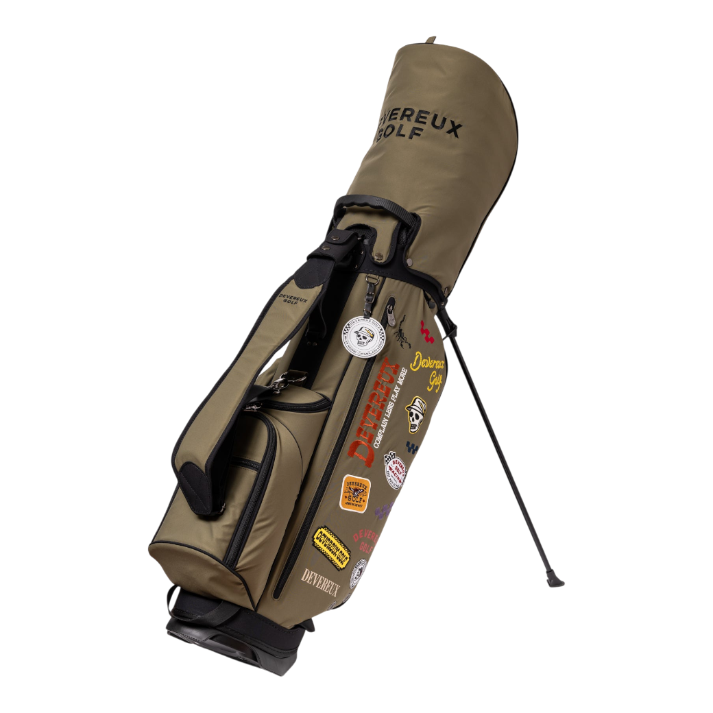 【DEVEREUX GOLF】DVG PIONEER TOWN Logo Assorted CADDI 53 キャディバッグ（DVR-075764811）