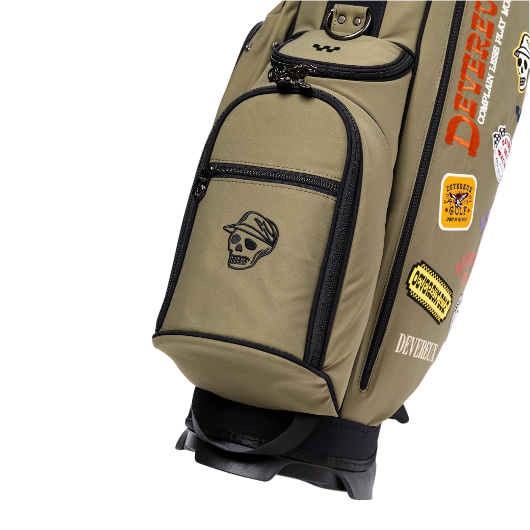 【DEVEREUX GOLF】DVG PIONEER TOWN Logo Assorted CADDI 53 キャディバッグ（DVR-075764811）