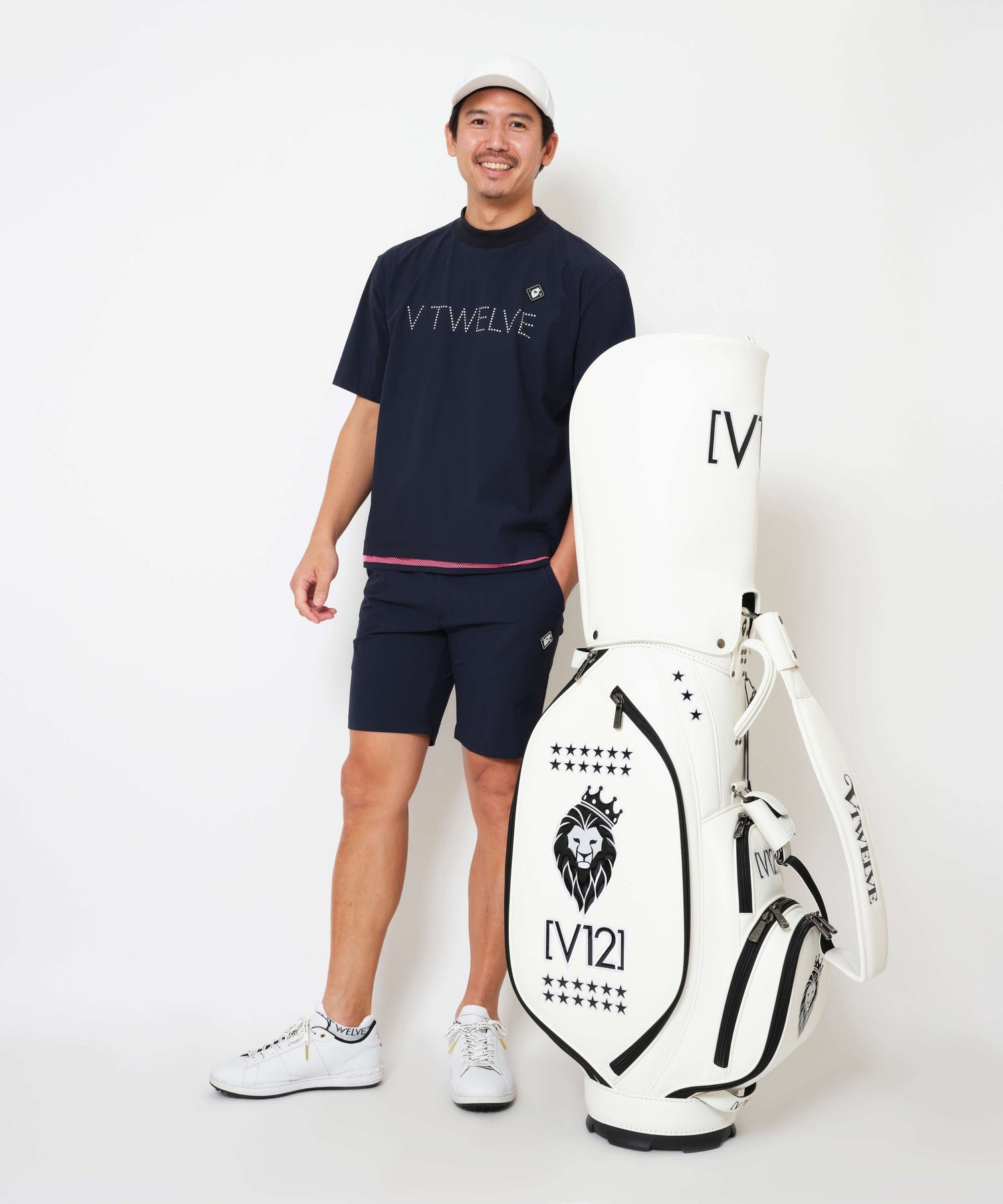 【V12】PRO CADDY 9.5 B 自立キャディバッグ 9.5号 WHITE (ZZV12-V122511CB04)