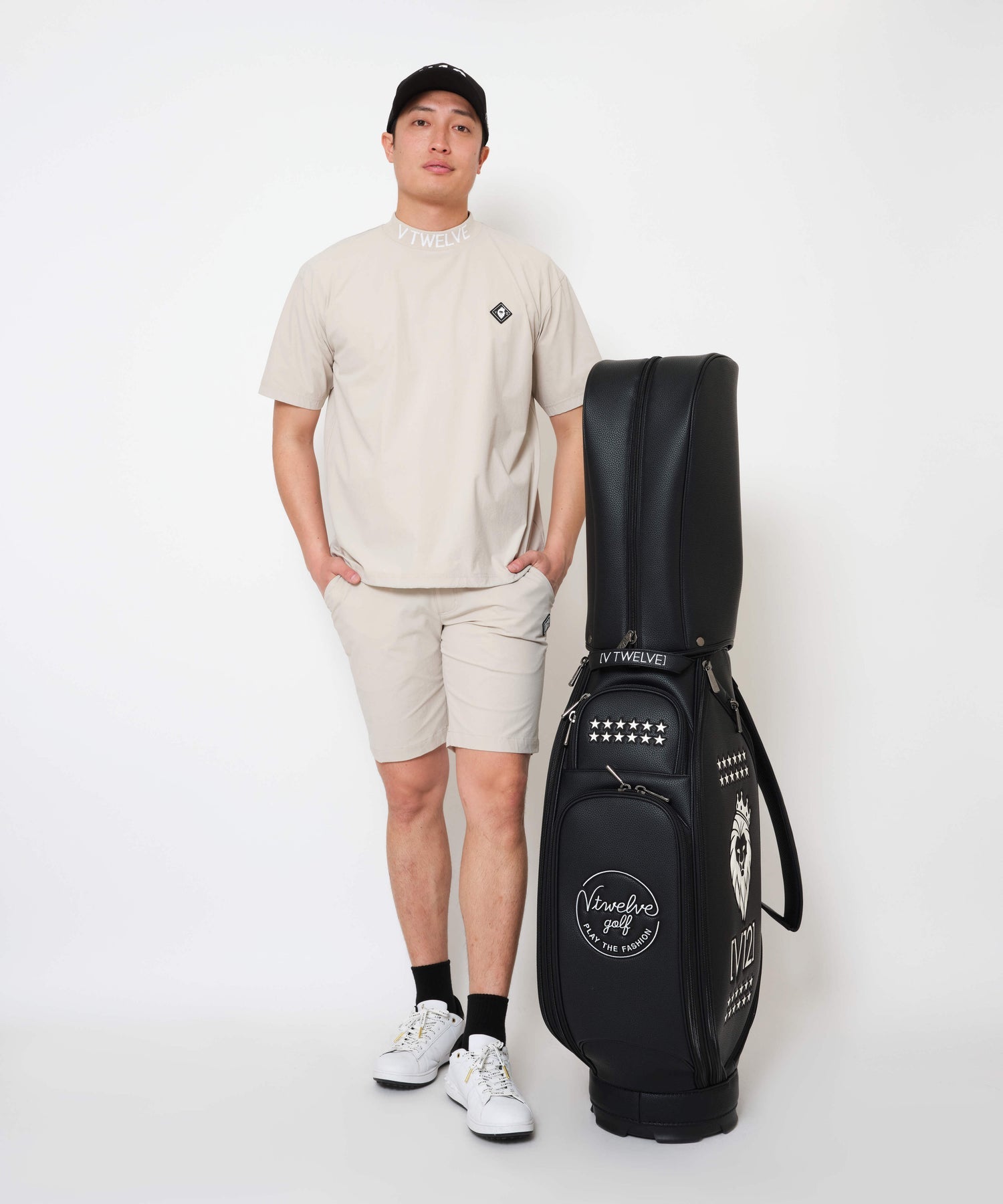 【V12】PRO CADDY 9.5 B 自立キャディバッグ 9.5号 BLACK (ZZV12-V122511CB04)