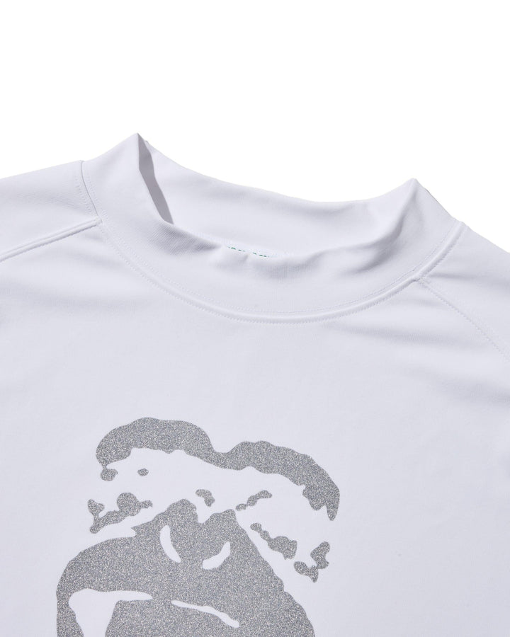 【GREEN EDGE MONKEYS】モックネック Tシャツ ホワイト（ZZGEM-40363002）