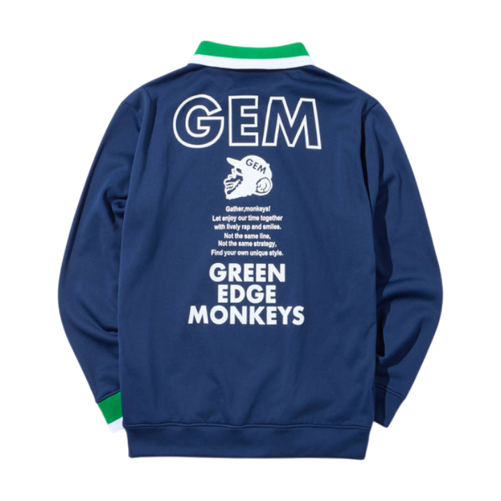 【GREEN EDGE MONKEYS】アシメトリーニット襟 ネイビー（ZZGEM-50363003）
