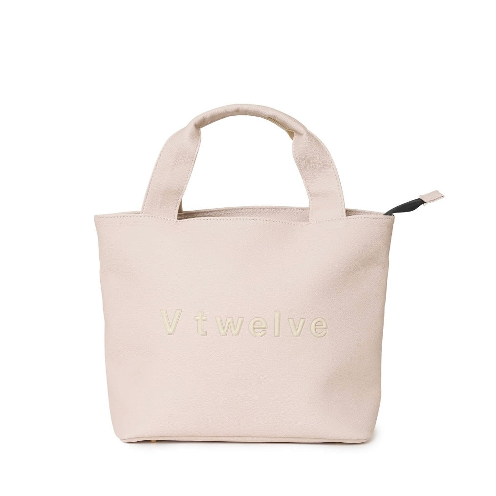 V12 3D LOGO CART BAG BEIGE