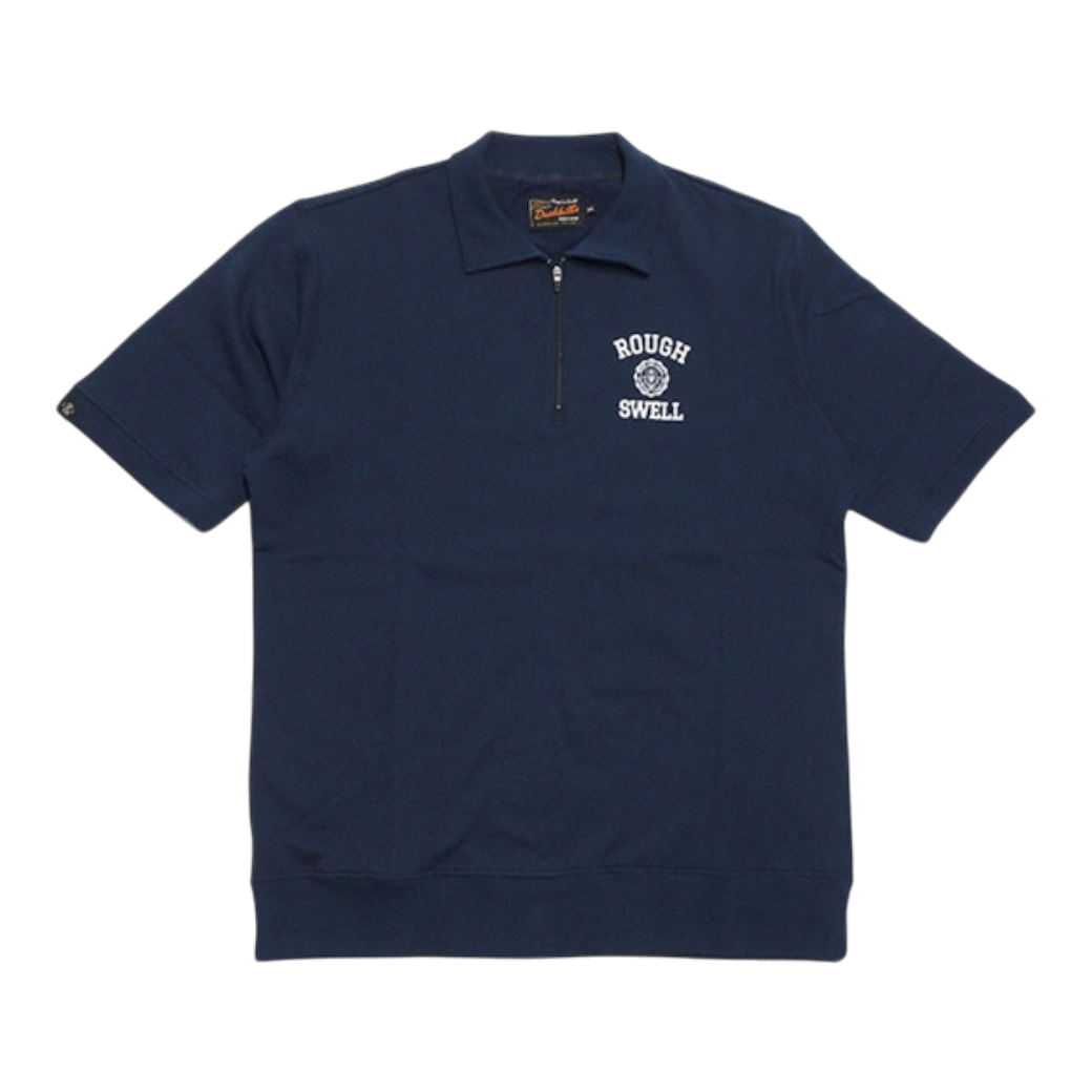 【rough&swell】COLLEGE ZIP UP SWEAT NAVY（ROU-RSM25044）