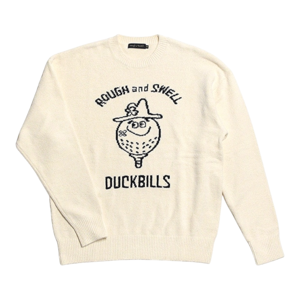 【rough&swell】Mr. BOGEY SWEATER IVORY（ROU-RSM25285）