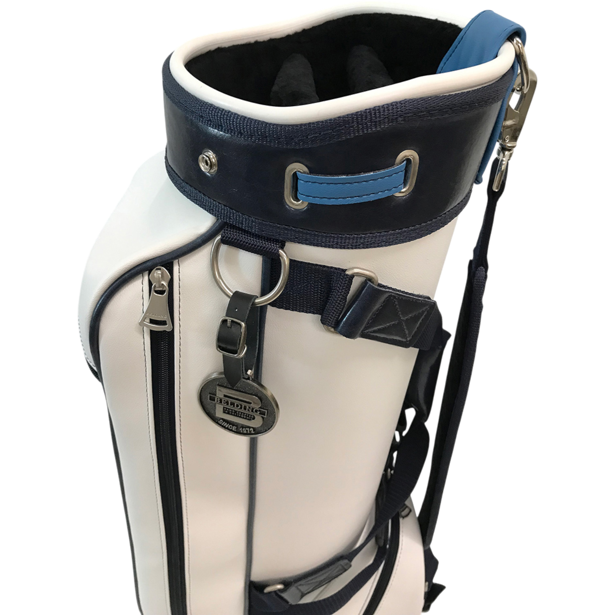 【BELDING】キャディバッグ 8.5インチ ブッシュワーカー RX（8.5インチ）ホワイト・エスプリ／マリーン・グレーズ   (model : HBCB-850148)