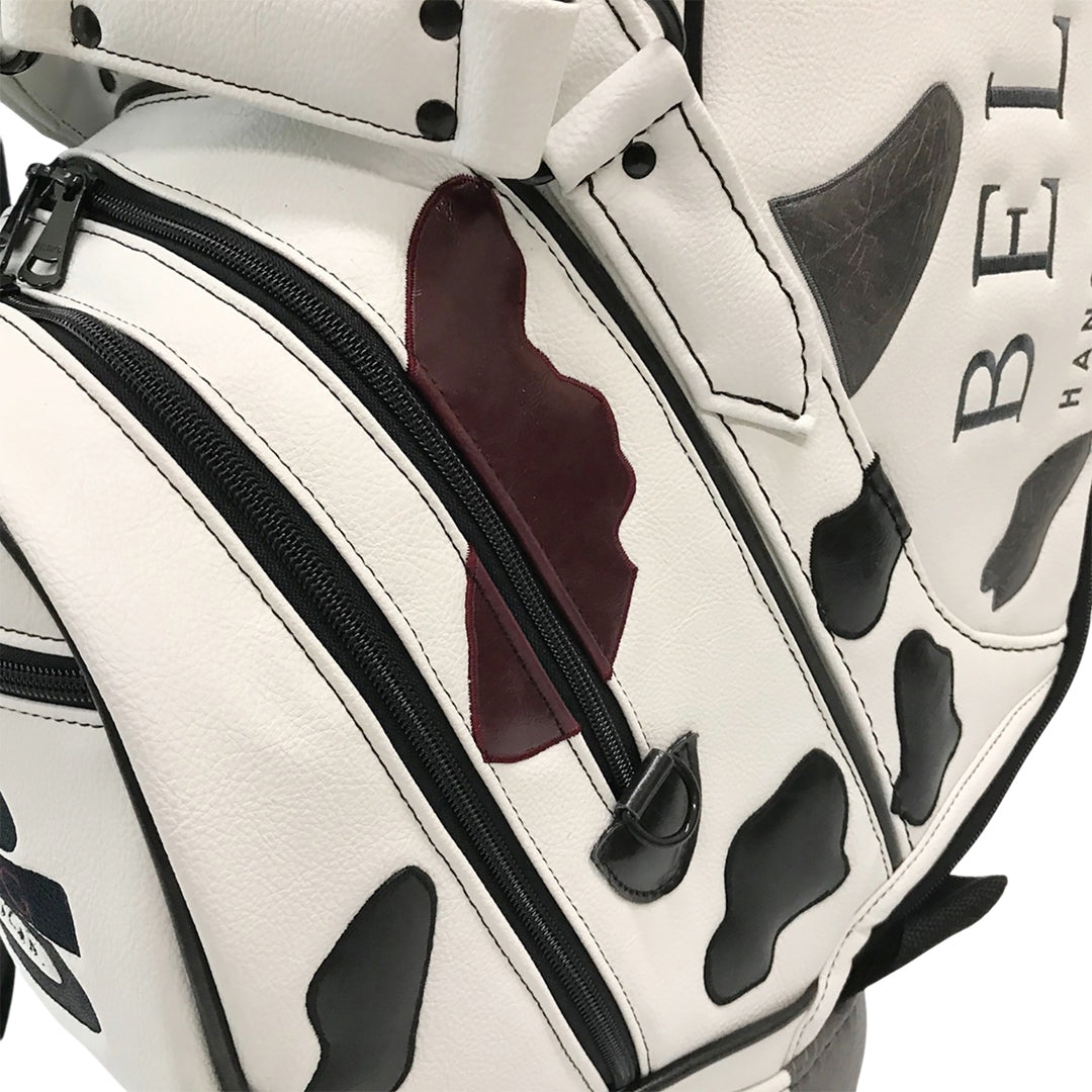 【BELDING】キャディバッグ (8.5) XLスタッフバッグ・カウパッチ with ロゴ   (model : HBCB-850139)