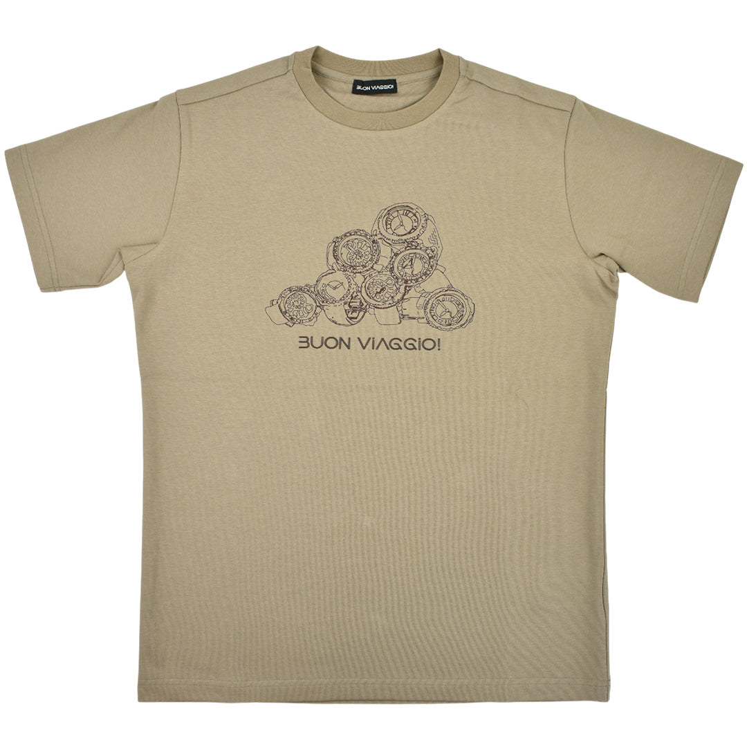 【BUON VIAGGIO】2025ss ボーンビアッジョ 半袖Tシャツ MOCA(BV-03-MOCA)
