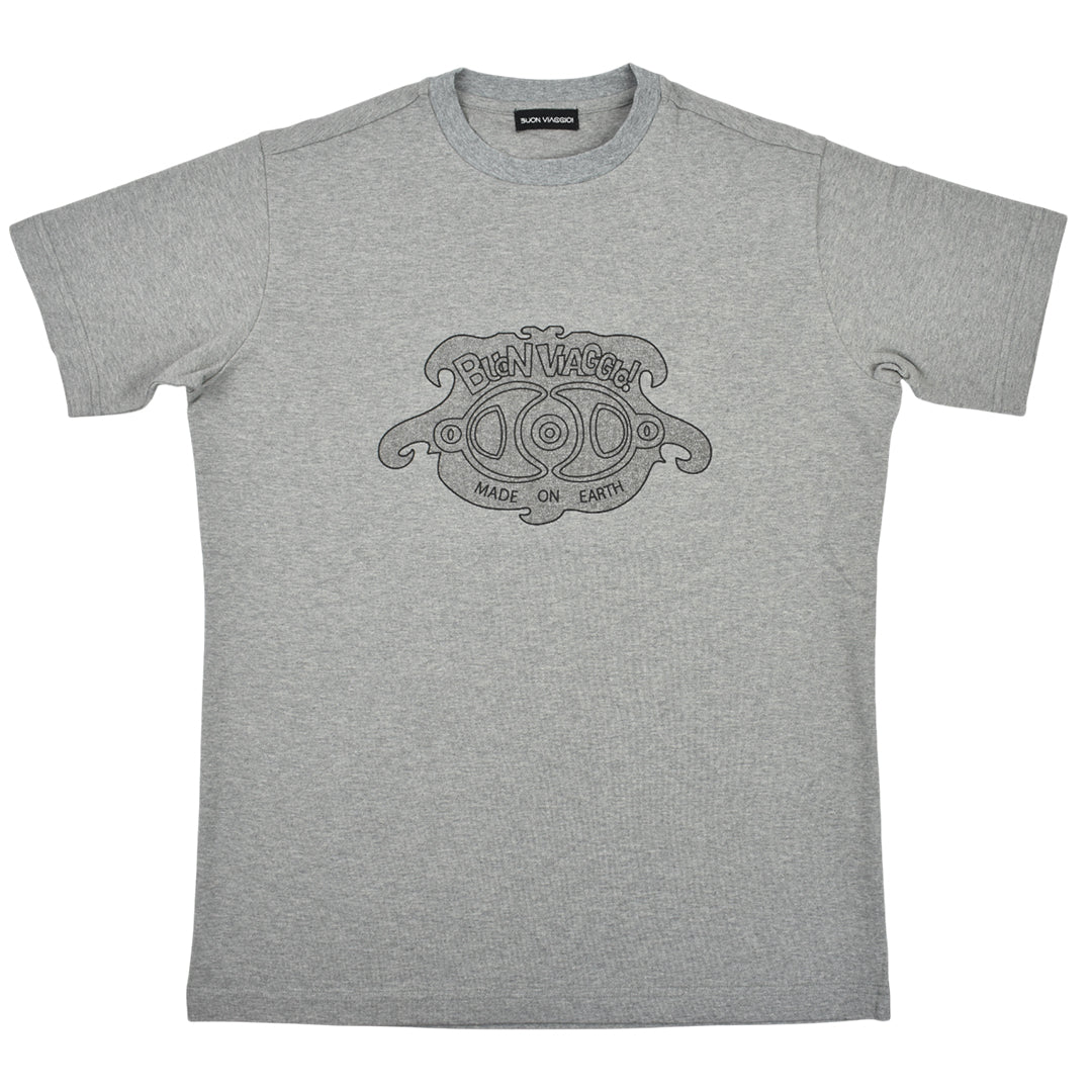 【BUON VIAGGIO】2025ss ボーンビアッジョ 半袖Tシャツ GRAY (BV-04-GRAY)