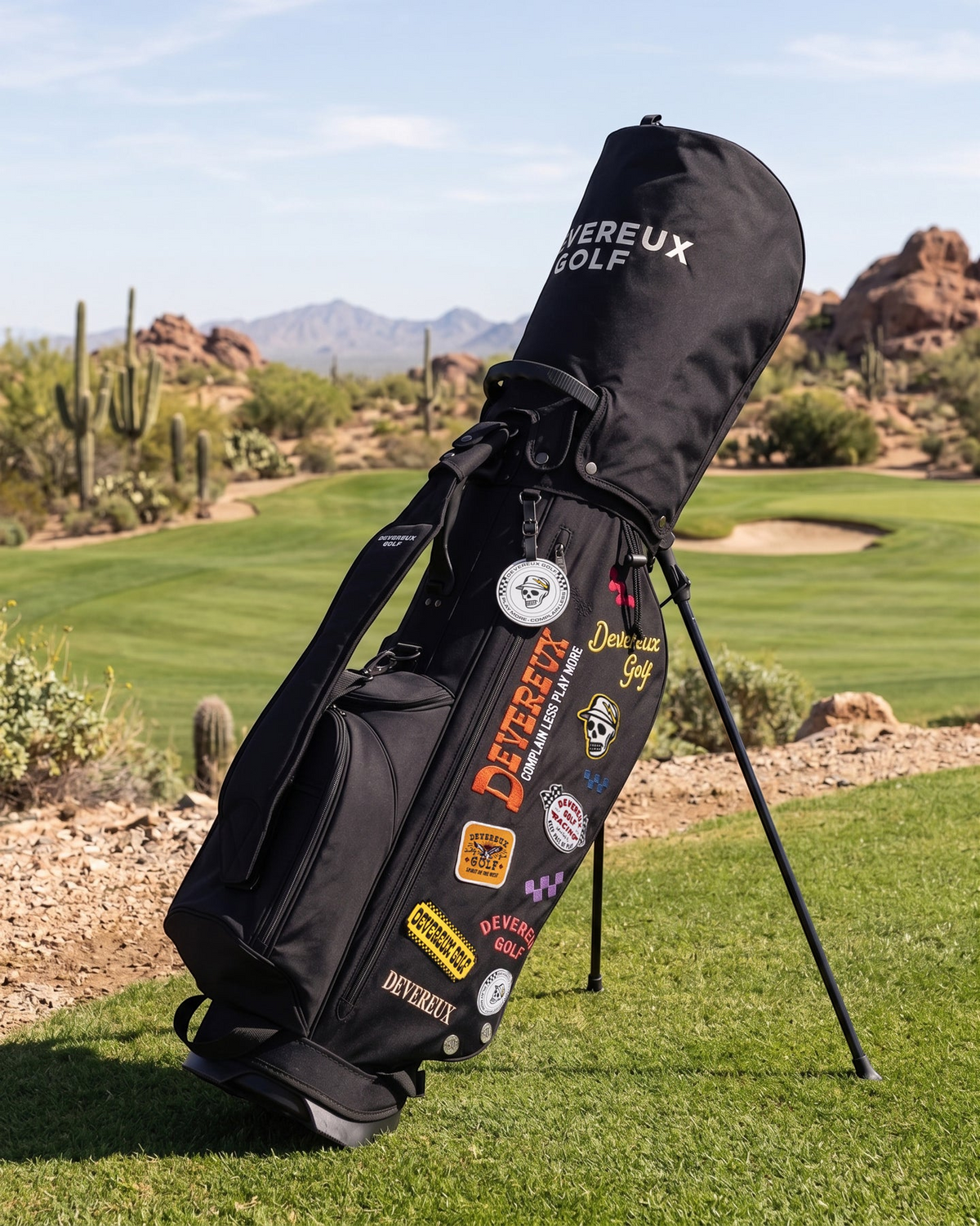 【DEVEREUX GOLF】DVG PIONEER TOWN Logo Assorted CADDI 05 キャディバッグ（DVR-075764811）