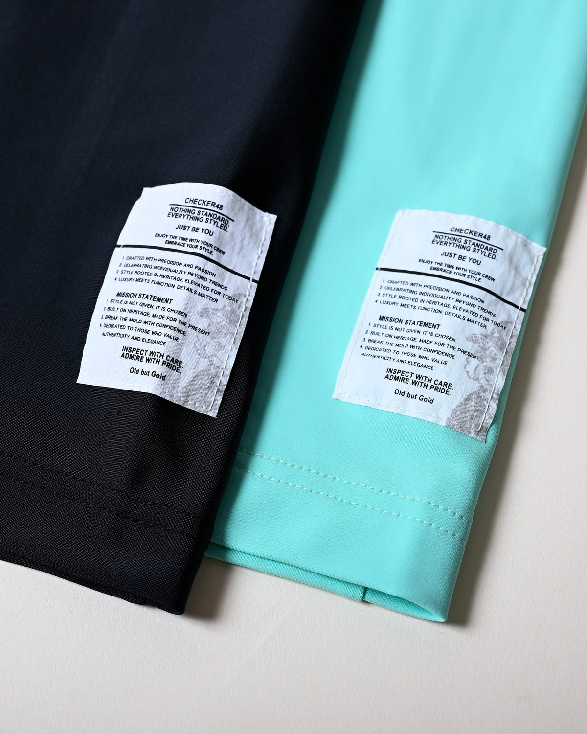 【CHECKER48】Women's LESS SEE-THROUGH MOCK TEE 長袖ハイネック BLACK（CHE-C4800A001W）