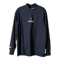 【CHECKER48】Women's LESS SEE-THROUGH MOCK TEE 長袖ハイネック BLACK（CHE-C4800A001W）